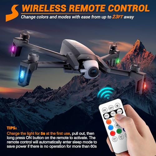 8Pcs Wireless LED Strobe Lights, High Brightness Wireless LED Strobe Light, 8 Colors 10 Flash Modes USB Charging Waterproof Anti-Collision Led Flashing Emergency Warning Light for Car Drone
