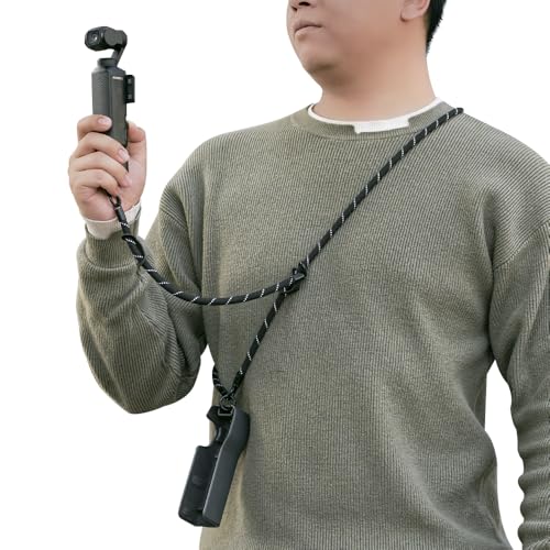 Multifuctional Crossbody Hand Wrist Lanyard Strap for DJI Osmo Pocket 3 - color: Black
