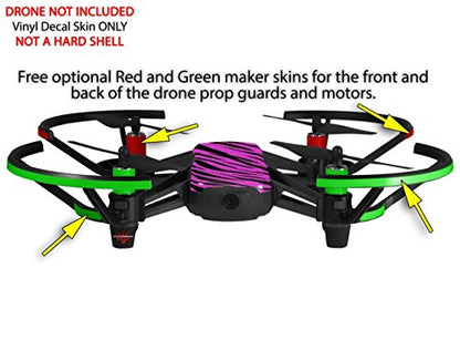 Skin Decal Wrap 2 Pack Compatible with DJI Ryze Tello Pink Tiger Drone NOT Included