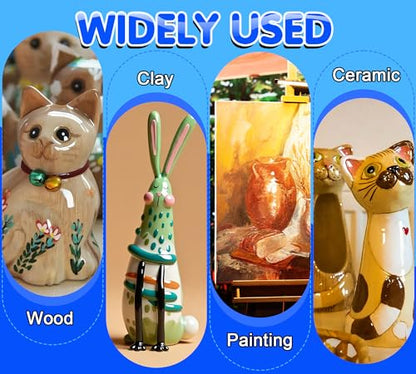 Air Dry Clay Glaze 6.8oz High Gloss Waterproof Pottery& Polymer Clay