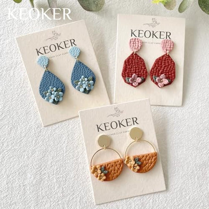 KEOKER Polymer Clay Leather Texture Roller, Leather Texture Roller for Polymer Clay, Polymer Clay Texture Roller, Like Polymer Clay Texture Sheets, Great Work with Polymer Clay Cutters - color: Litchi Grain