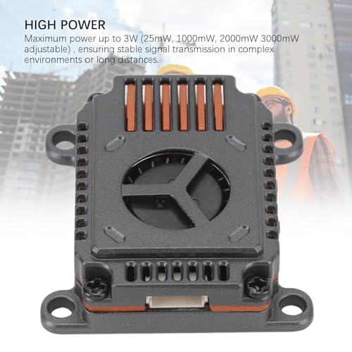 Asixxsix 5.8GHz VTX 25mW-3W, 48CH, Switchable Long Range Video Transmitter VTX for FPV Racing Drone, with Antenna