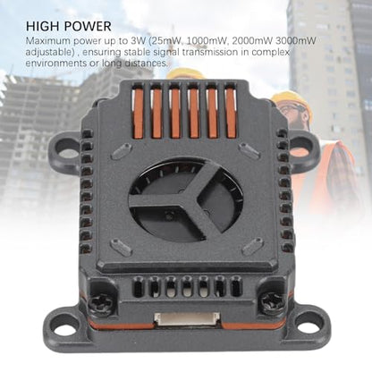 Asixxsix 5.8GHz VTX 25mW-3W, 48CH, Switchable Long Range Video Transmitter VTX for FPV Racing Drone, with Antenna