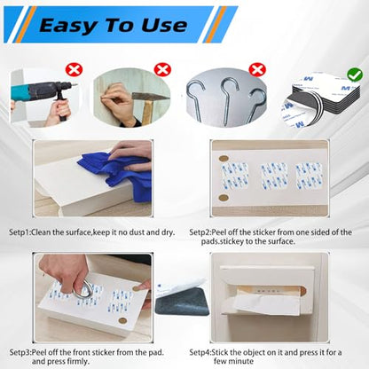 Double Sided Tape Heavy Duty,Adhesive Pads,Mounting Tape,EVA Foam Pad,60Pcs