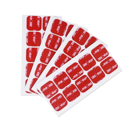 3M Double Sided Adhesive Pads 1" x 1" 40 PCS Black Heavy Duty 5925 - color: Black, size: Square 1''