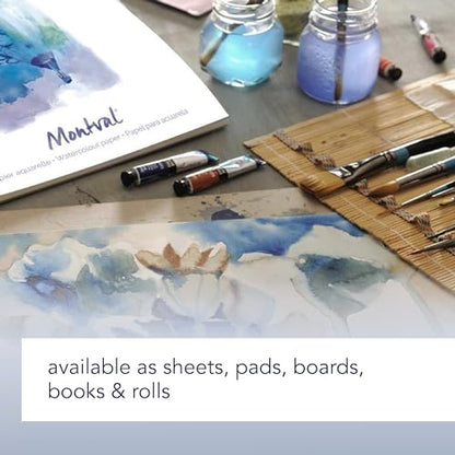 Canson Montval Watercolor Paper Art Book, White, 10x7 in - size: 10"X7"