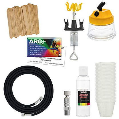 Master Airbrush Cool Runner II Deluxe Airbrush System Kit, 24 Acrylic Paint