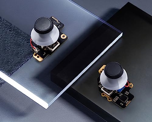 GuliKit Analog Joystick For Steam Deck LCD (Type A&B), Hall Effect No Drift Electromagnetic Thumbstick Replacement, No Soldering, One-Key Calibration, Right & Left Repair Kit with Caps(Not Fit OLED)