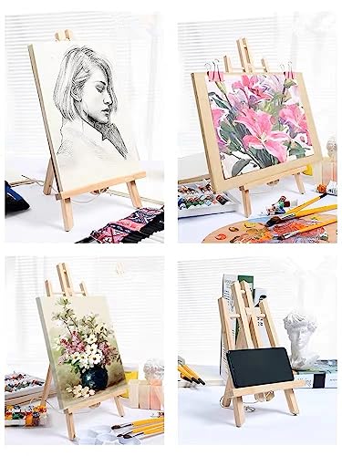 2PCS 17 Inch Desktop Easel, Party Easel, Wooden Easel - Versatile Tabletop Art Display Stand for Creative Projects and Events