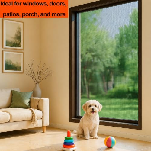 Fiberglass Window Screen Mesh Roll - 48 inch x 100 feet - size: 48” x 100’