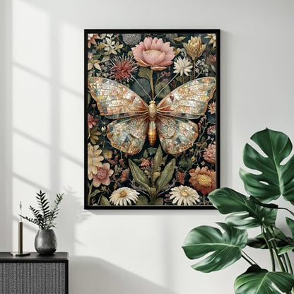 Butterfly Paint by Numbers Kit for Adults, 16x20 inch - color: Butterfly