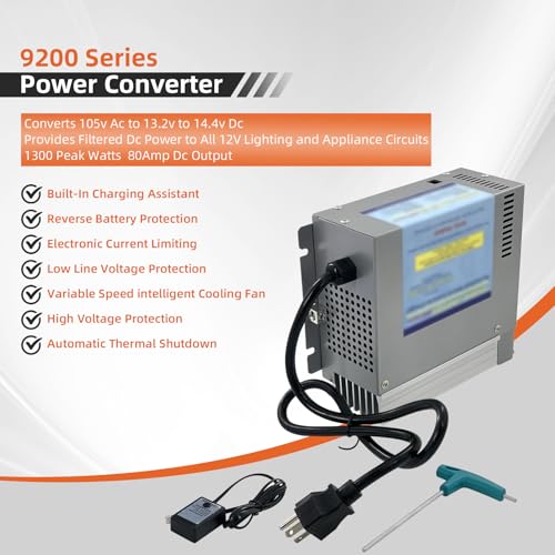 PD9280AV 80Amp RV Power Converter Compatible with Inteli-Power 9200 Series - size: PD9280AV