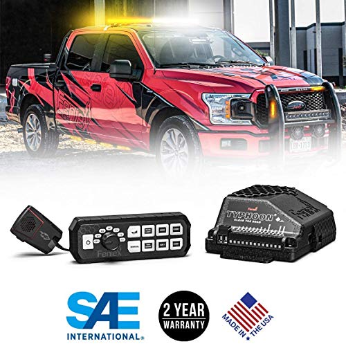 Feniex Typhoon Full-Function 100 Watt Siren & Controller with Triton 100W Siren Speaker Bundle