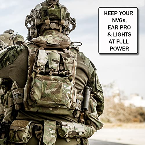 Thyrm CellVault XL Waterproof Battery Storage Case: AA, AAA, CR123, 18650 - color: Flat Dark Earth