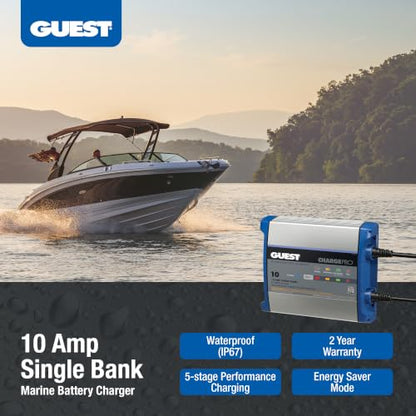 Guest 2710A Guest On-Board Battery Charger 10A / 12V; 1 Bank; 120V Input - style: ChargePro 10