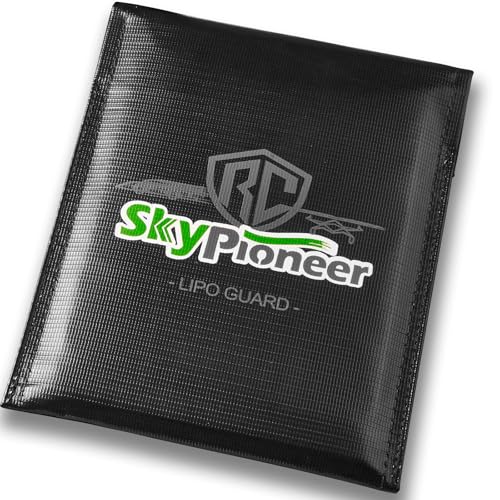 RC Lipo Safe Bag,Fire Retardant Lipo Battery Bag,9''x11.8''Black,Fireproof Explosion-proof Sack for Charging and Storage - color: Black, size: 9''x11.8''(1 pack)