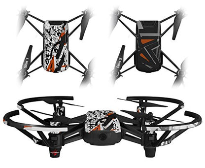 Skin Decal Wrap 2 Pack Compatible with DJI Ryze Tello Baja 0018 Burnt Orange Drone NOT Included