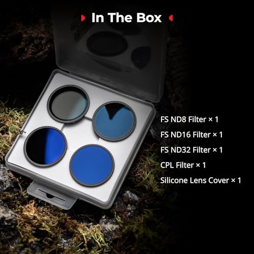 SmallRig ND Filter Kit for DJI Osmo Action 5 Pro/4-5411 - style: CPL+ND8+ND16+ND32+Lens Silicone Cover