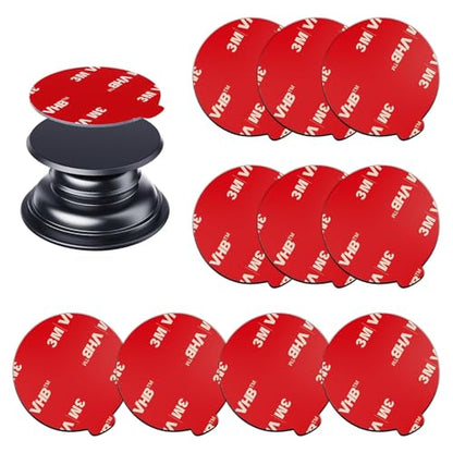 APPS2Car 10 Pack 3M VHB Double Sided Adhesive Pads 1.38 Inches (35mm) - size: Round - 1.38"