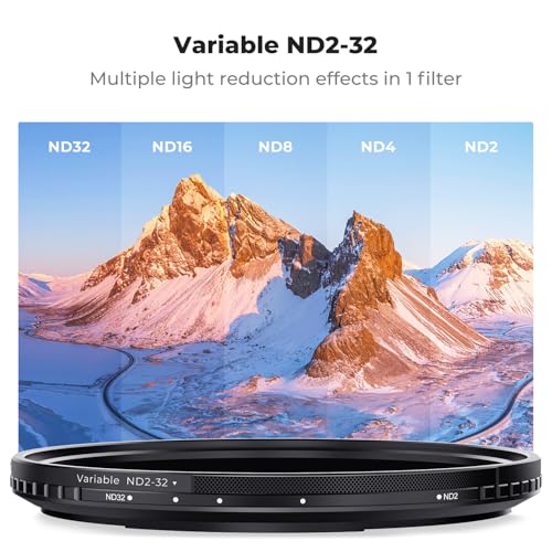 K&F CONCEPT 62mm Magnetic Variable ND 2-32 Filter+Magnetic Ring - size: 62mm