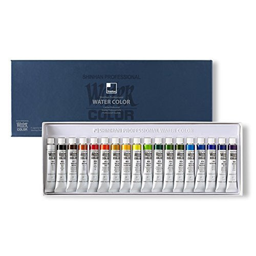 ShinHan Professional Paint Watercolor 7.5ml Tubes 18 Color Set