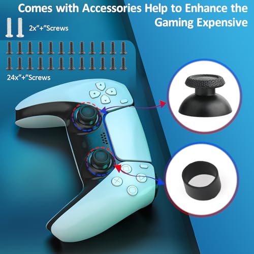 Joysticks for PS5 Hall Effect Joystick Replacement for Sony PlayStation 5 PS5 3D Analog Sensor Module for PS5 Joystick Thumb Stick Controller Accessories Parts with Repair Tools(4Pack)