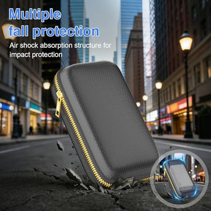Tamfile Fireproof Lipo Battery Bag with 4200°F Heat Insulated, Ebike Lipo Bag with Pockets, Fireproof Organizer Case for Power Bank, Hard-Shell Explosion-Proof＆Heat-Insulating Electronic Carry Box