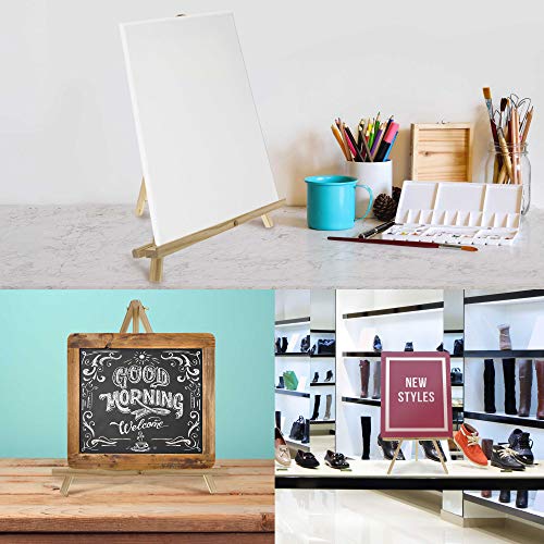 U.S. Art Supply 16" Natural Wood Tabletop Easel (4 Pack) - Adjustable - color: Natural, size: 16 inch