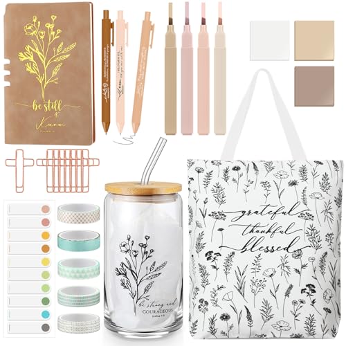 29 Pcs Bible Journaling Supplies Kit, Back to School Gifts - color: Khaki, style: Boho