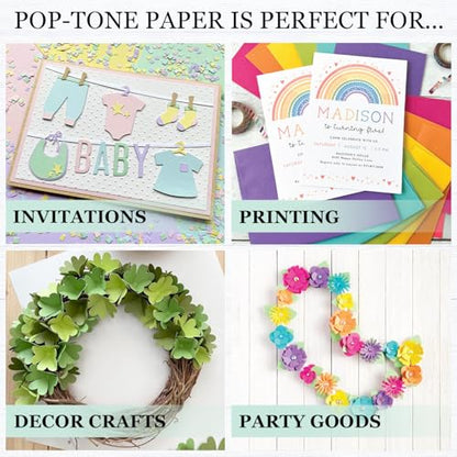 Cardstock Warehouse Pop-Tone Gumdrop Green Cardstock Paper – 25 Sheets, 12 x 12" - 65 lb / 175 GSM Premium Green Card Stock for Die-cutting, Crafts, Scrapbooking, Card Making and DIY Projects - color: Gumdrop Green