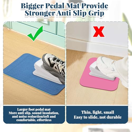 Sewing Machine Mat Pedal, 17'' X 36'' and 9'' X 14'', Blue - color: Blue, size: 17'' X 36'' and 9'' X 14''