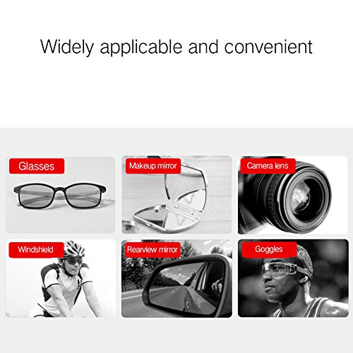PERFECTSIGHT Microfiber Cleaning Cloth | Eyeglass Lens Cleaner [6 Pack, 5.7x6.7 Inch] Glasses, Phone, Camera, Computer Screen Cleaning | Safe for All Coated Lenses - color: Grey, size: 6 Pack