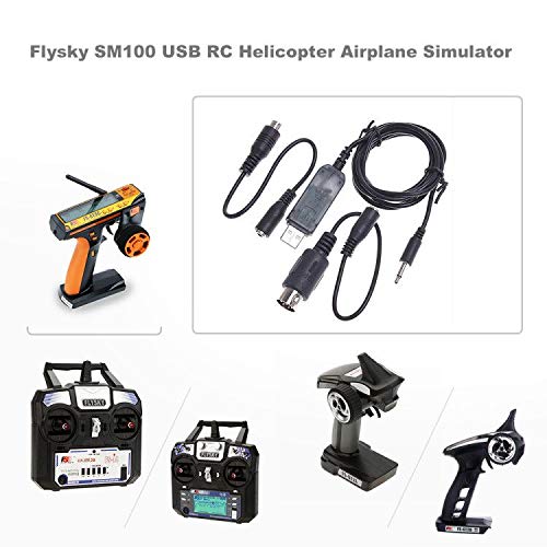 GoolRC Flysky SM100 USB RC Helicopter Airplane Simulator for Flysky FS-i6 FS-i4 FS-TH9X FS-T6 FS-T4B FS-GT3 FS-GT2 Remote Controller