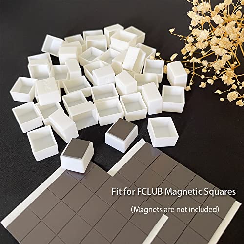 FCLUB 12PCS Refillable Empty Watercolor Half Pans, 2ml - color: White, size: 12 Pieces 2 ml Half Pans