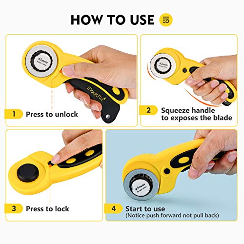 Magicfly Rotary Cutter Set, 45mm and 28mm