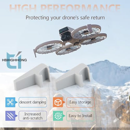for DJI Flip Extension Landing Gear Drone Accessories for DJI Flip Increased Heightening Bracket Landing Legs Protector Rear Bracket（1 Pair）
