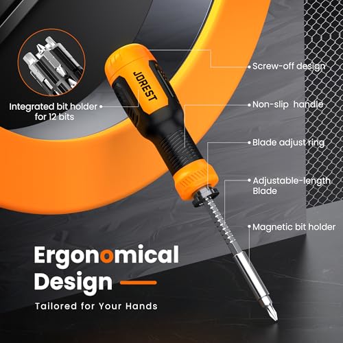 JOREST 25 in 1 Multi Screwdriver Set, Magnetic Screwdriver Multitool