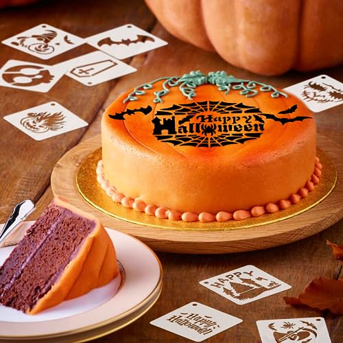 Augshy 56 Pack Small Halloween Pumpkin Stencils for Painting Crafts - style: Halloween