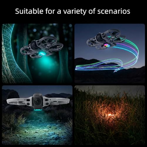 Night Light for DJI Avata 360, Search Light Spotlight Night Flight Light Warning Flash Lights Drone Accessory