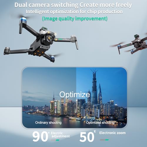 GPS Drone with 5.9" HD Screen Controller, 2K UHD Camera, 360° Laser Obstacle Avoidance, One-Key Takeoff/Return, Stable FPV Transmission, Foldable & Portable Design with 2 Batteries for Extended Flight Time.