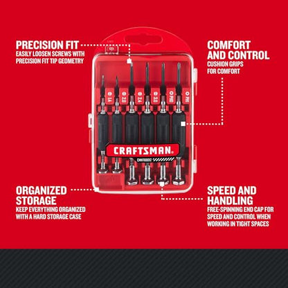 CRAFTSMAN 6 Piece Precision Screwdriver Set, Mini Screwdriver Set for Watch Jewelry Eyeglass Computer Repair (CMHT68012)