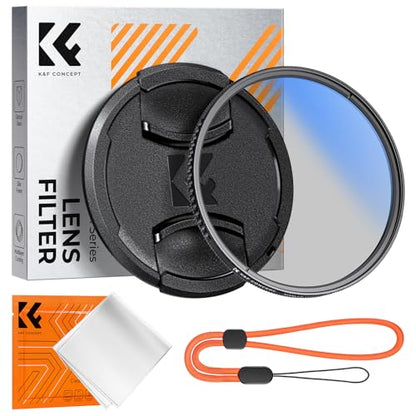 K&F CONCEPT 67mm Circular Polarizer Filter with Lens Cap Cleaning Cloth - size: 67mm
