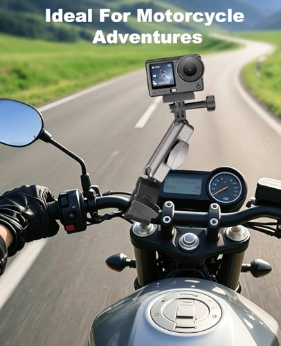 TiMOVO Super Clamp Camera Mount for Bike/Motorcycle with Dual Ball Head
