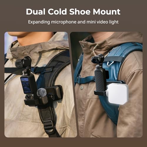 SMALLRIG Magnetic Backpack Strap Clip Mount w Cage for DJI Pocket 4P 4 3 - style: Clip Mount (for Pocket 4/3)