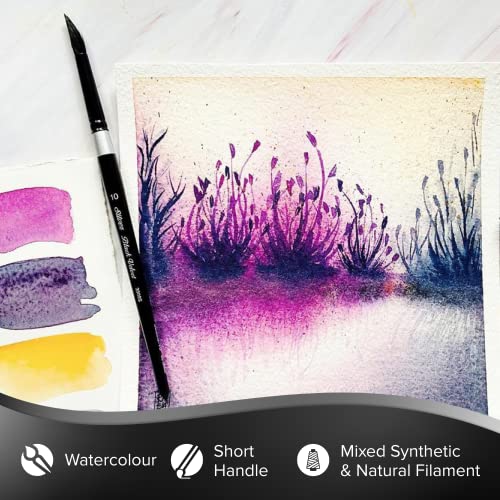 Silver Brush Limited Black Velvet Round Watercolor Paintbrush, Size 10 - size: 10