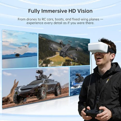 CADDXFPV Walksnail Goggles L, 1080p 4.5-Inch FPV Goggles, Head Tracking