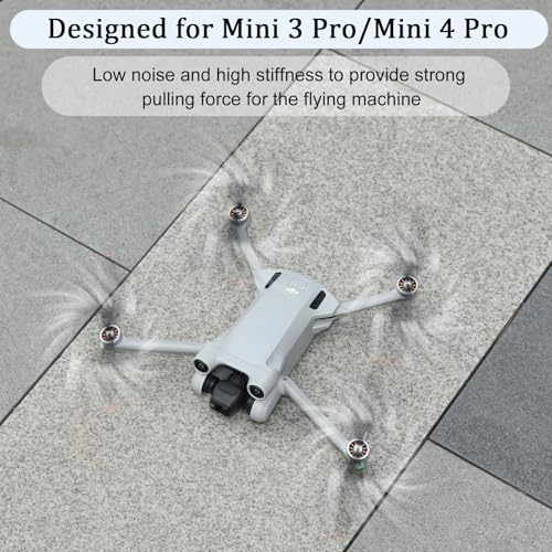 16Pcs Propellers Blades Replacement for DJI Mini 4 Pro/Mini 3 Pro, JISONCASE Low-Noise & Quick-Release Props Wings Compatible with DJI Mini 4 Pro/Mini 3 Pro Propeller Blade - color: 16pcs