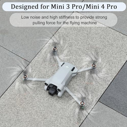 16Pcs Propellers Blades Replacement for DJI Mini 4 Pro/Mini 3 Pro, JISONCASE Low-Noise & Quick-Release Props Wings Compatible with DJI Mini 4 Pro/Mini 3 Pro Propeller Blade - color: 16pcs