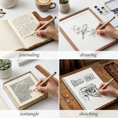 YUXIANLB 13pcs Micro Fineliner Drawing Art Pens, Black Inking Markers