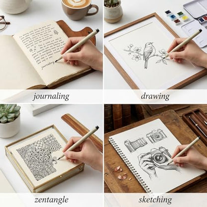 YUXIANLB 13pcs Micro Fineliner Drawing Art Pens, Black Inking Markers
